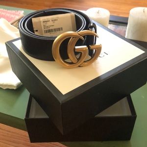 Gucci belt dark cocoa